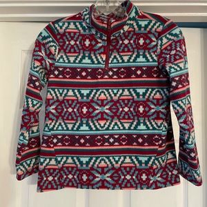 Gymboree Size M ( 7-8 )  Multicolor Fleece 1/4 zip